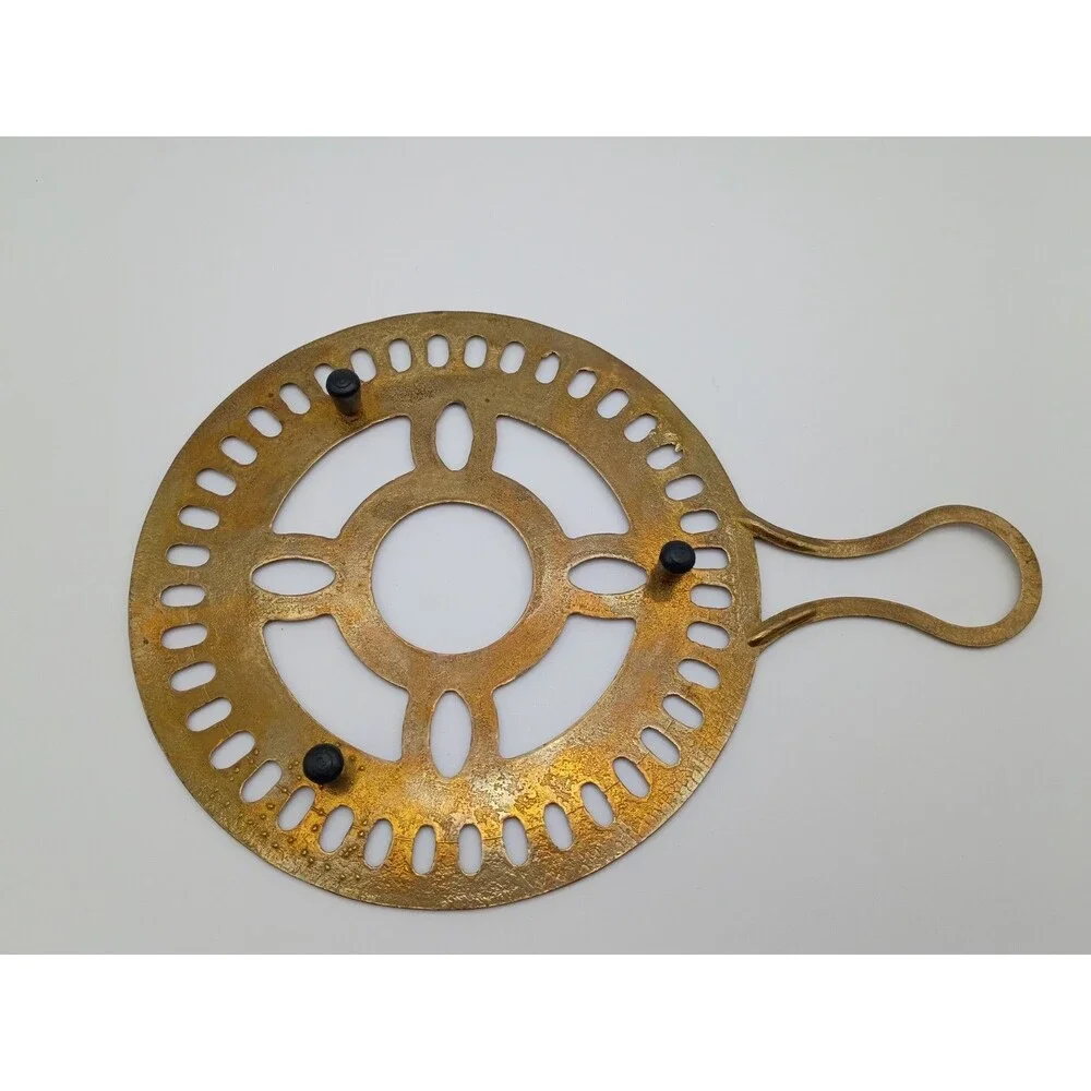 Vintage Brass Teapot Warmer Trivet Food